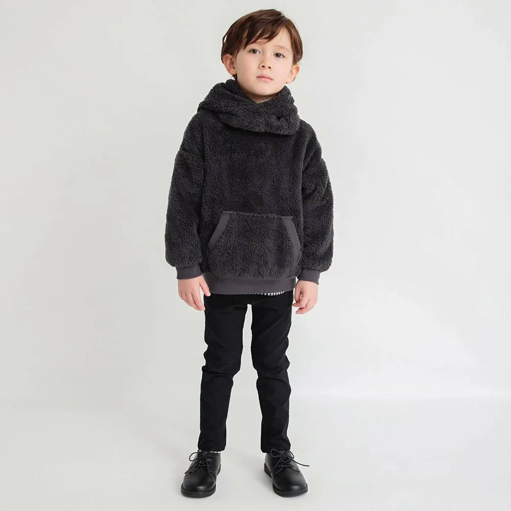 Плюшевая толстовка Boa с шарфом-снудом Branshes, Charcoal Gray — фото 2