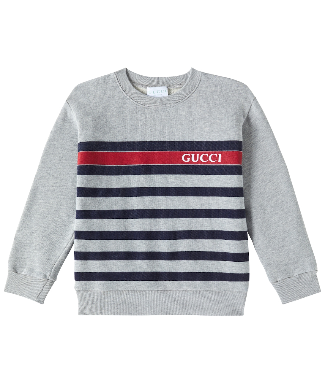 

Хлопковый свитшот Gucci Kids, Light Grey Mel
