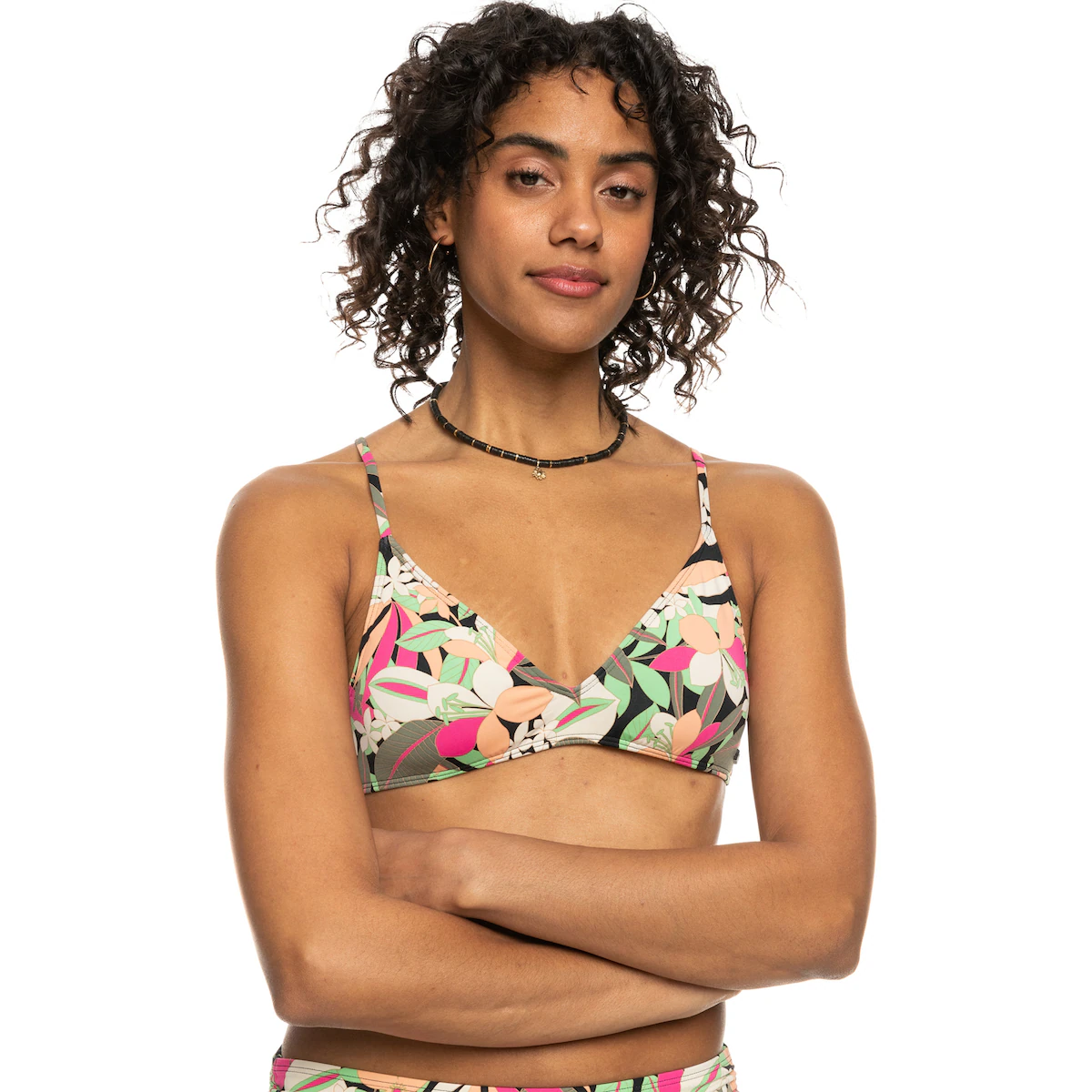 

Женский бикини-топ Roxy Printed Beach Classics, черный