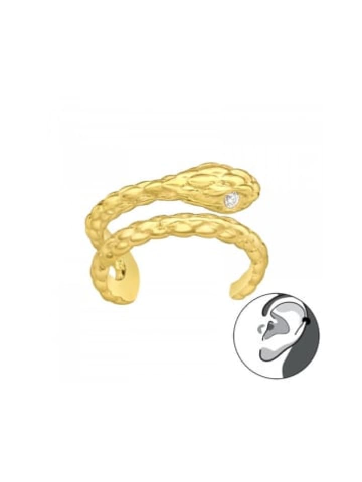 

Alexander York Серьга-кафф «Змея» из золота, изготовленная из серебра 925 пробы с золотым покрытием