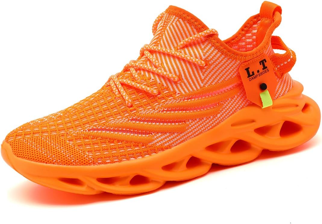 

Мужские беговые кроссовки для зала, слипоны, нескользящие, для ходьбы, тенниса, спорта, работы, тренировок, повседневные, легкие, дышащие, модные Mgbdsz, оранжевый