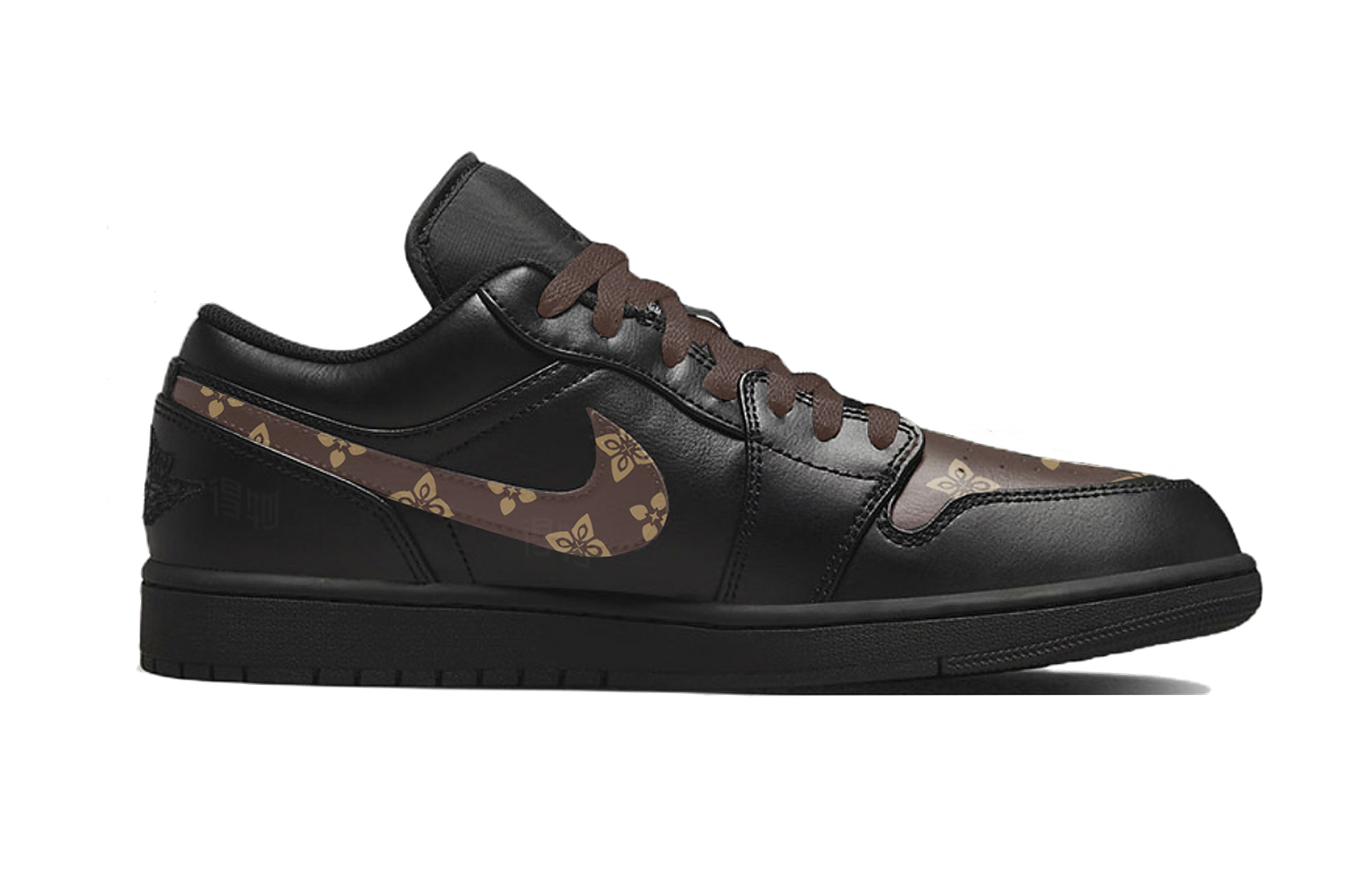 Jordan Кроссовки Air 1 LOUIS Perpetual Calendar Abrasion Resistant Low top Vintage мужские black umber — фото 3
