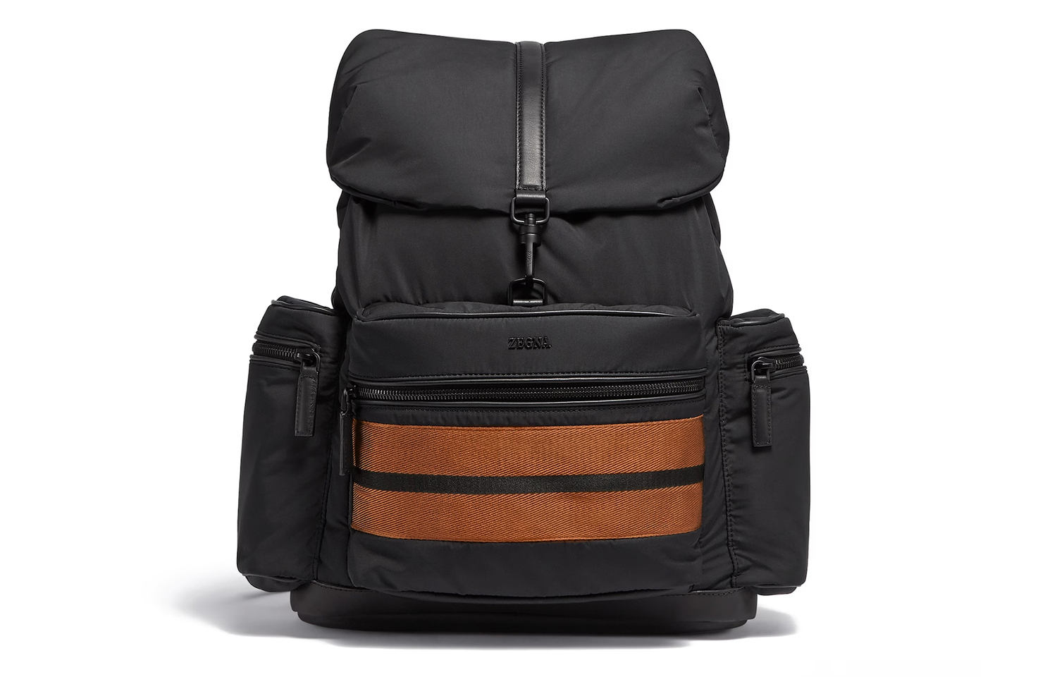 

Рюкзак Ermenegildo Zegna с логотипом и полосатой отделкой