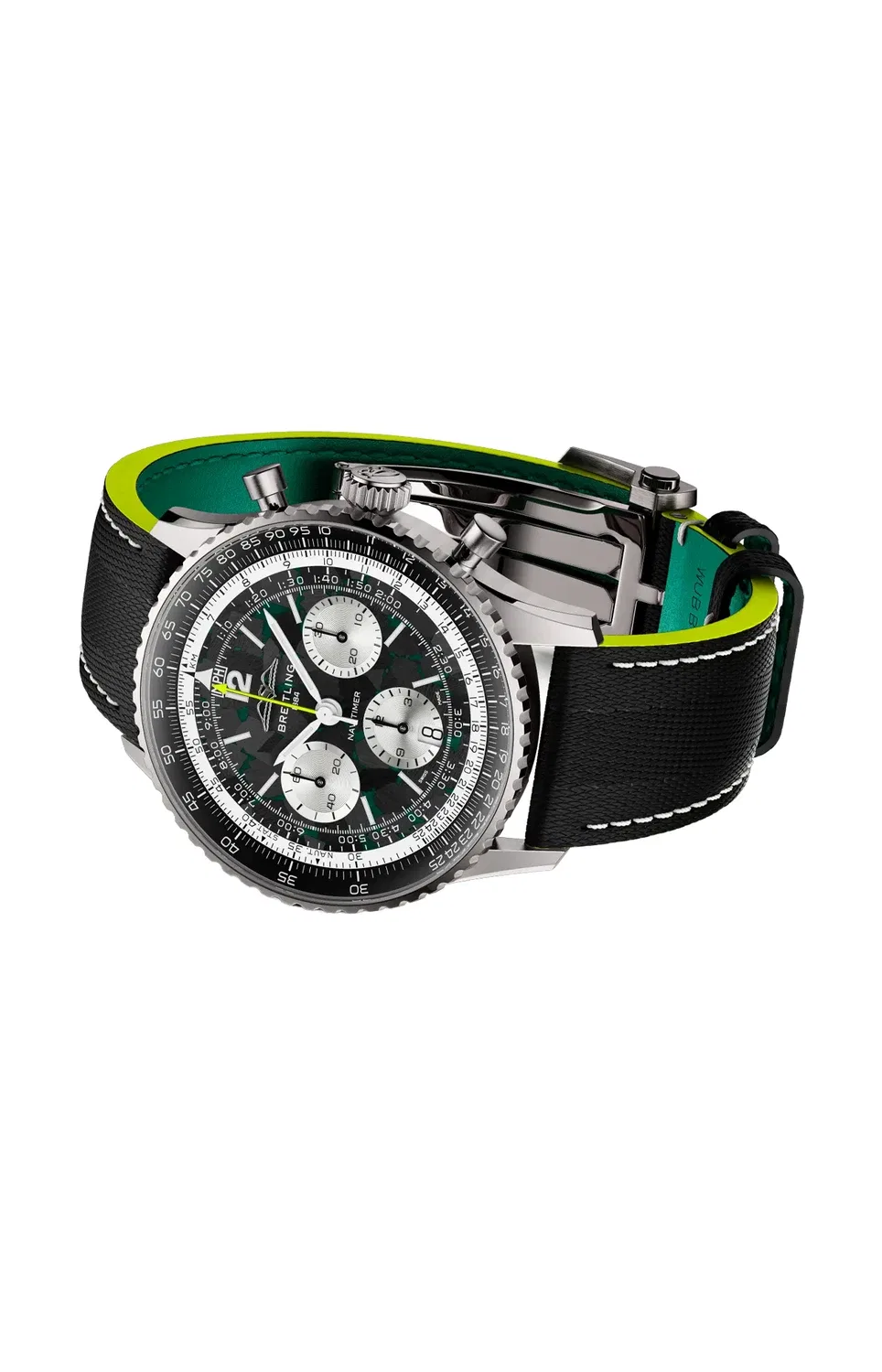 Navitimer B01 Хронограф 43 Aston Martin Aramco Formula One Team - лимитированная серия - EB01381A1B1X1 BREITLING, черный — фото 3