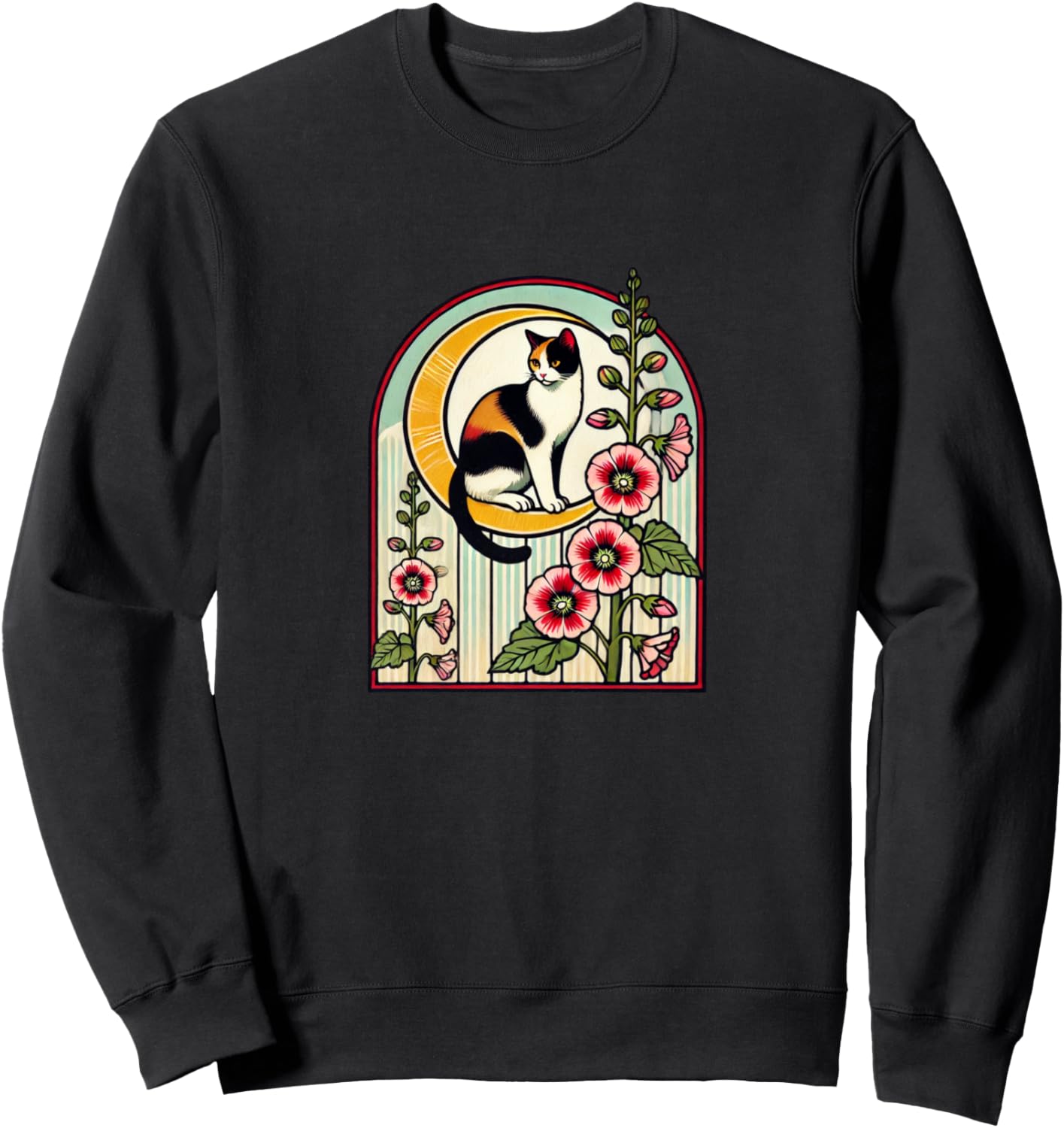 

Иллюстрация кошки калико. Толстовка с изображением кошки калико Boss Bubb, черный