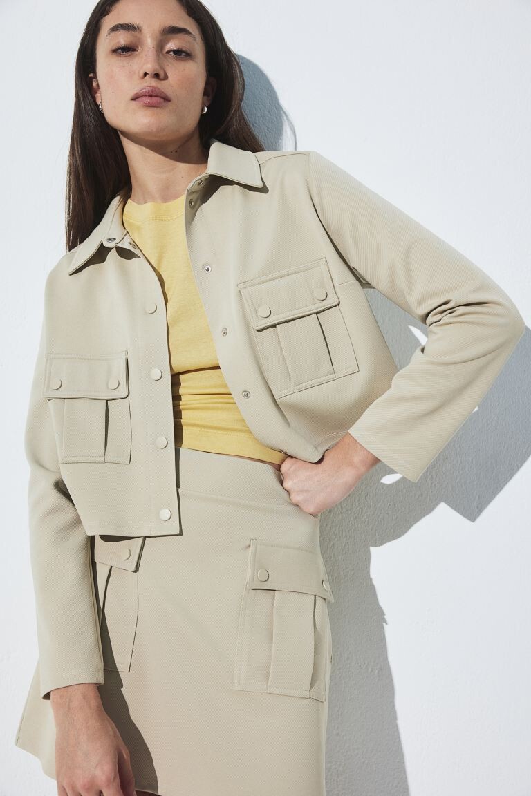 

Футболка из джерси H&M, бежевый