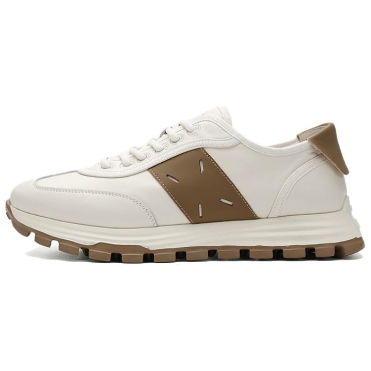 

WALKER SHOP Скользоустойчивые дышащие легкие мужские кеды низкие белые, цвет White