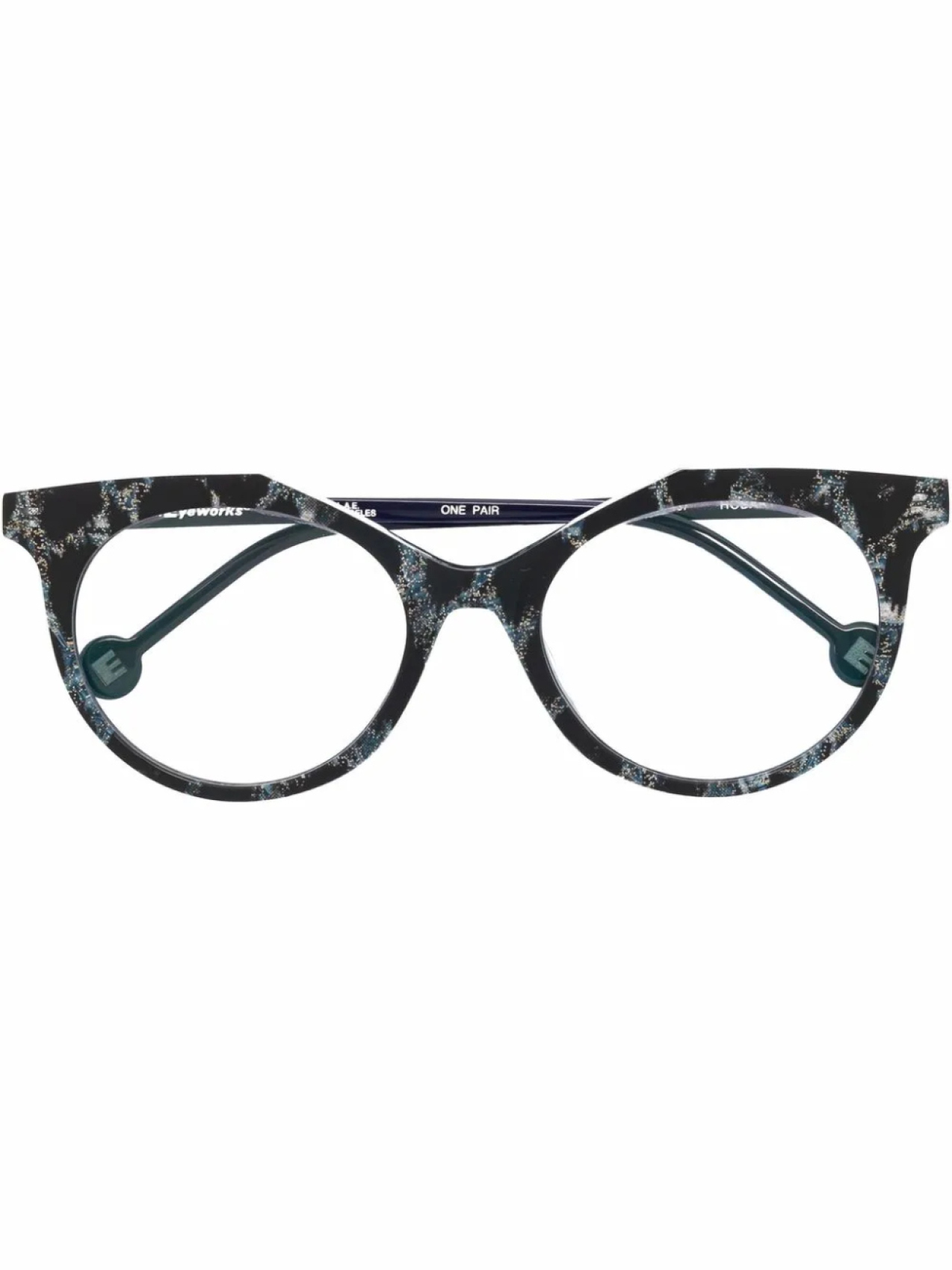 

Очки в круглой оправе L.A. EYEWORKS, черный