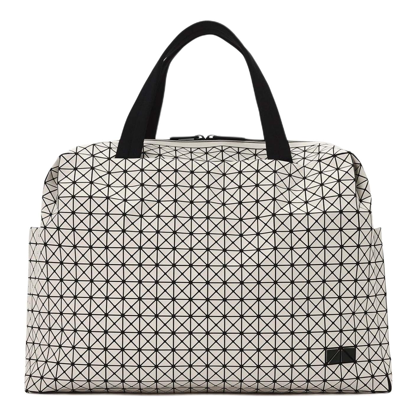 

ISSEY MIYAKE Кожаная дорожная сумка унисекс песочного бежевого цвета
