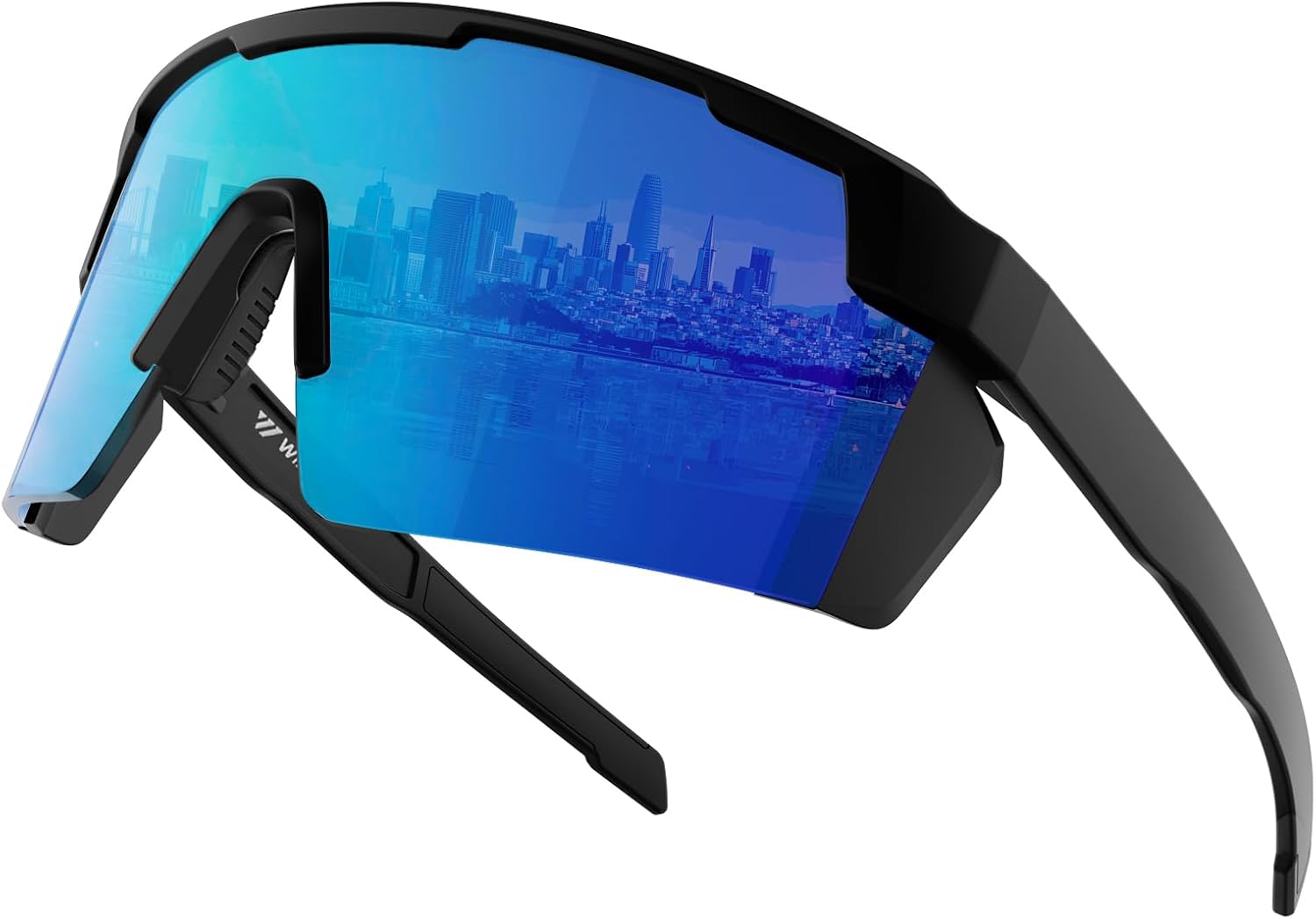 

Солнцезащитные очки WISTON XL Z87 для мужчин и женщин с большой широкой головой, сверхлегкие солнцезащитные очки TR90 с защитой от УФ-излучения UV400, модель Z8224, Blue -Polarized