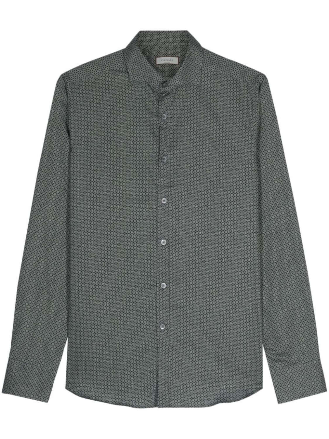 

Canali рубашка с геометричным узором, зеленый
