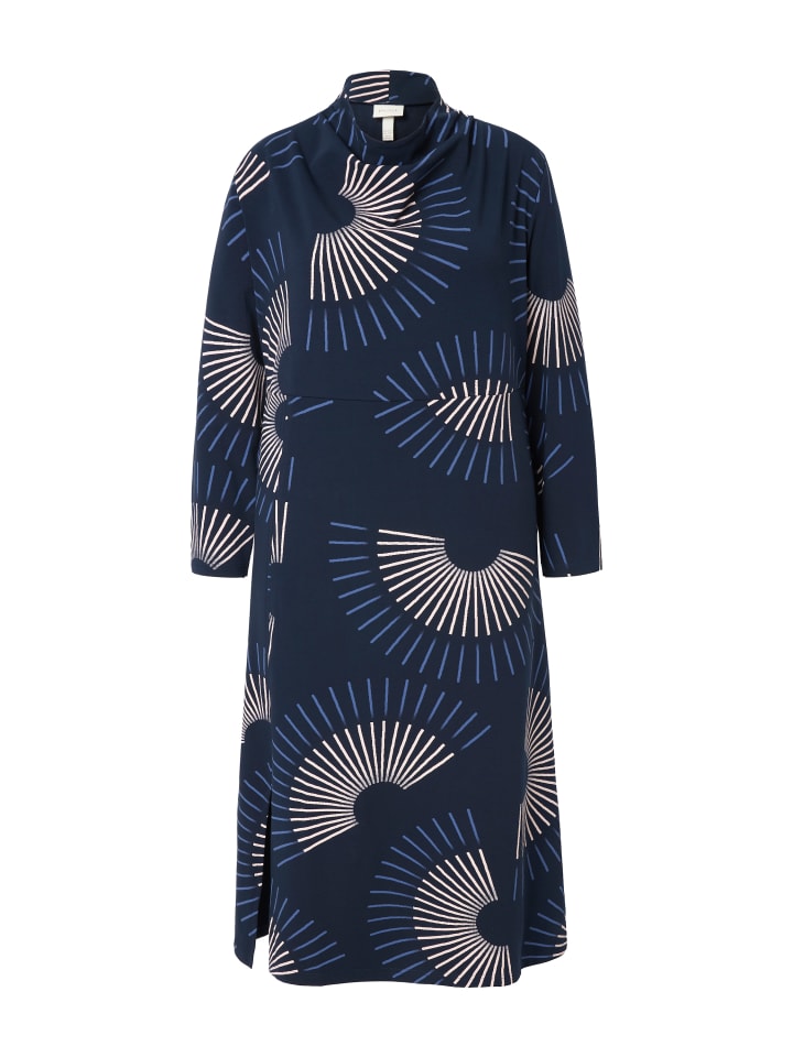 

Платье до колена Ulla Popken Midikleid, цвет marine