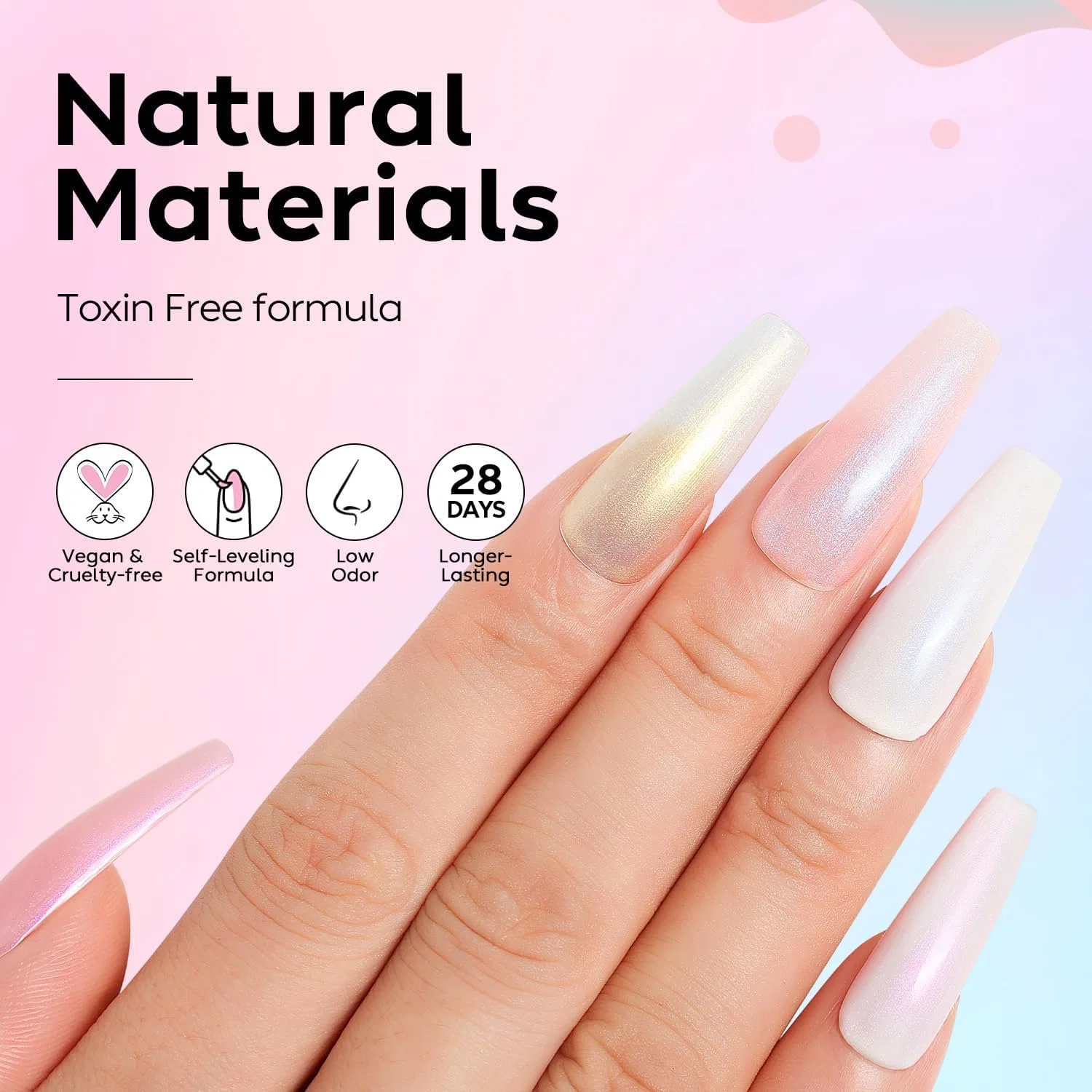 Набор перламутровых верхних покрытий «Glitter Top Coat» от AIMEILI Aimeili — фото 2