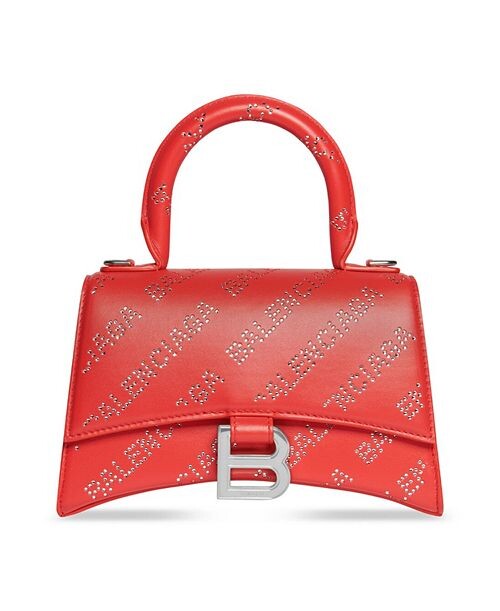 

Сумочка Hourglass XS со стразами Balenciaga, цвет Red, Красный, Сумочка Hourglass XS со стразами Balenciaga, цвет Red