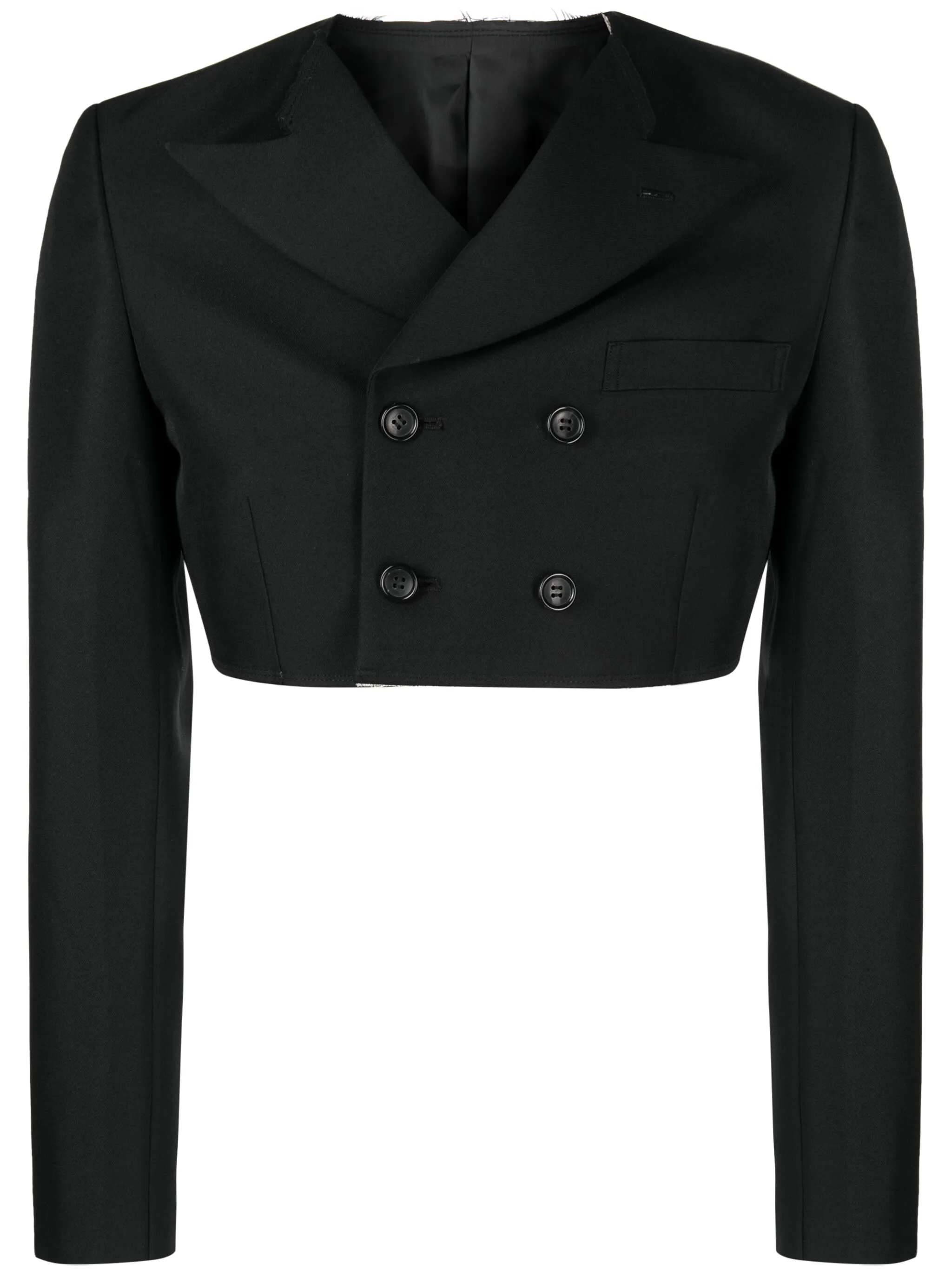 

Укороченный двубортный пиджак Comme Des Garçons Homme Plus, черный