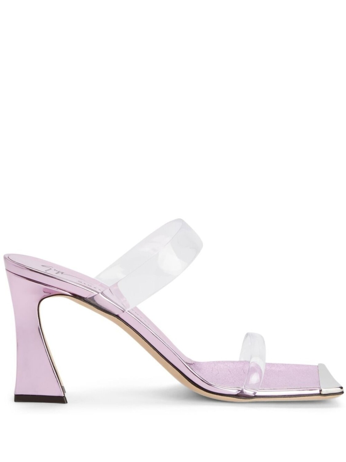 Giuseppe Zanotti прозрачные босоножки Flaminia Plexi 85, розовый