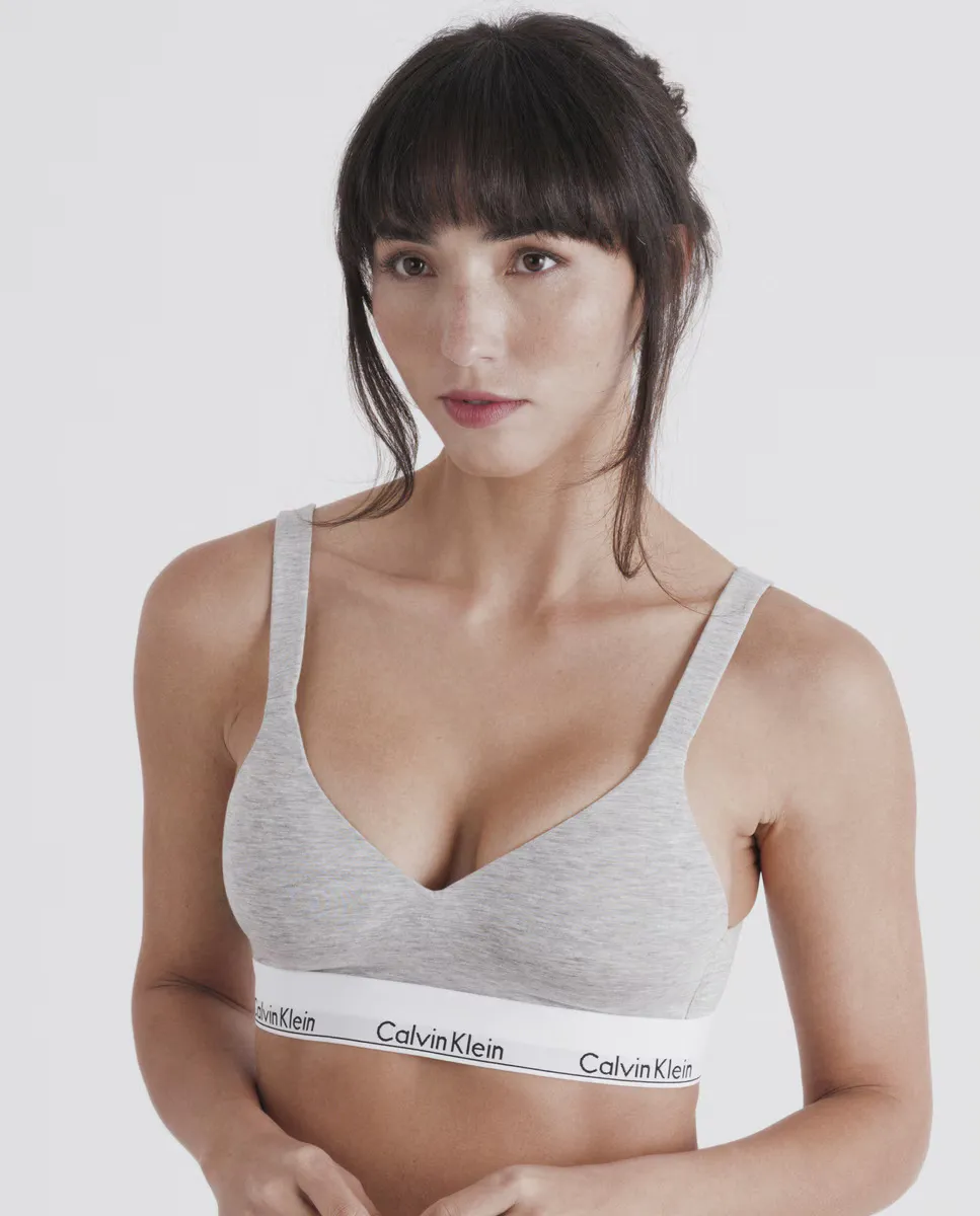 

Мягкий бюстгальтер-бралетт - Modern Cotton Calvin Klein, серый