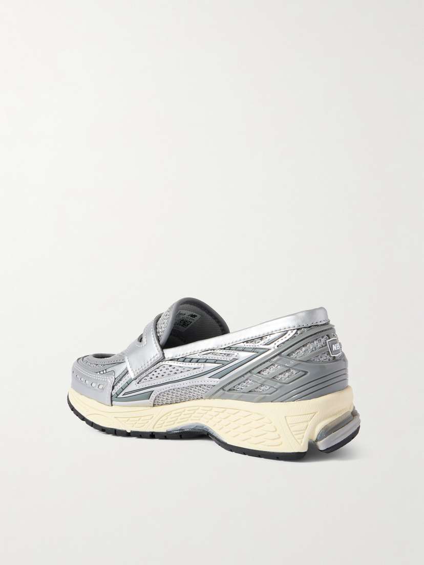 Кроссовки-Слипоны из кожи и сетки с резиновой отделкой 1906L New Balance, серебряный — фото 3