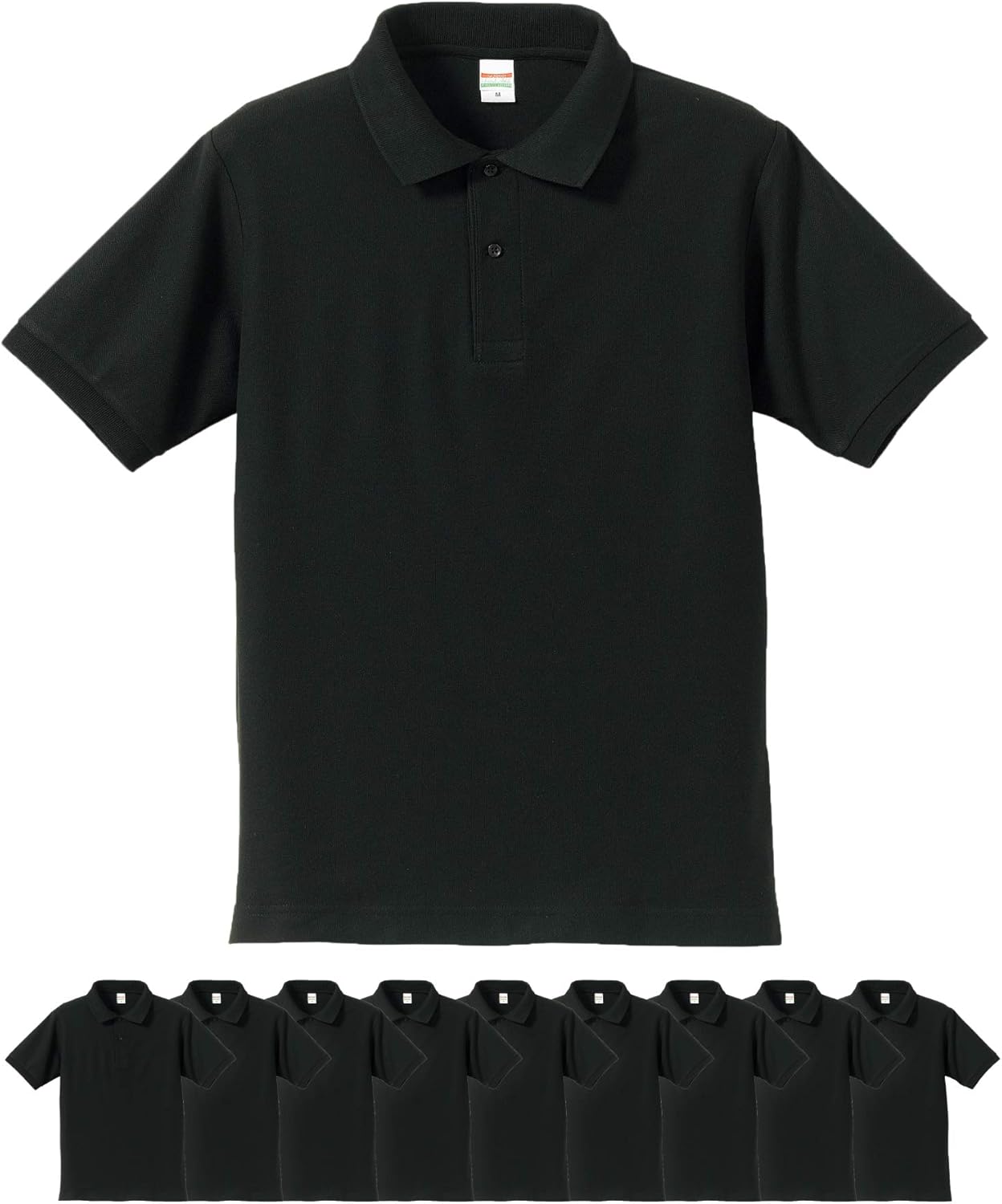 

Мужская поло-рубашка United Athle 505001 Dry Kanoko Utility, 5,3 унции, черный