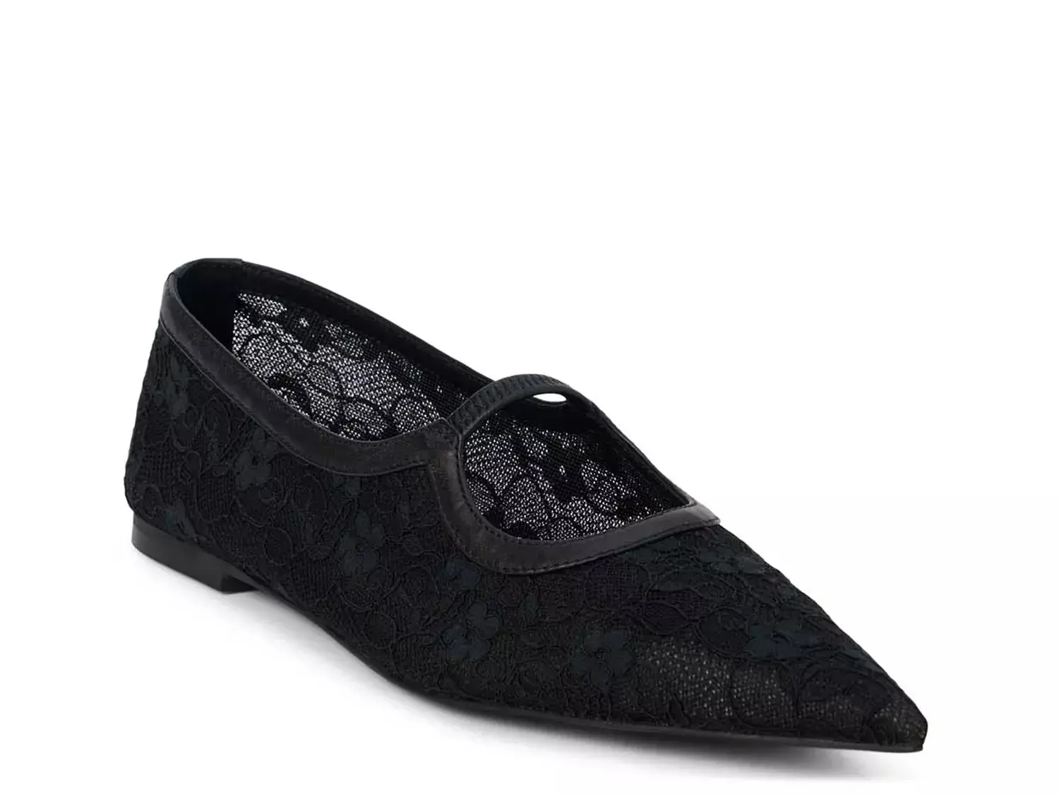 Matisse Fleur Flat, черное цветочное кружево