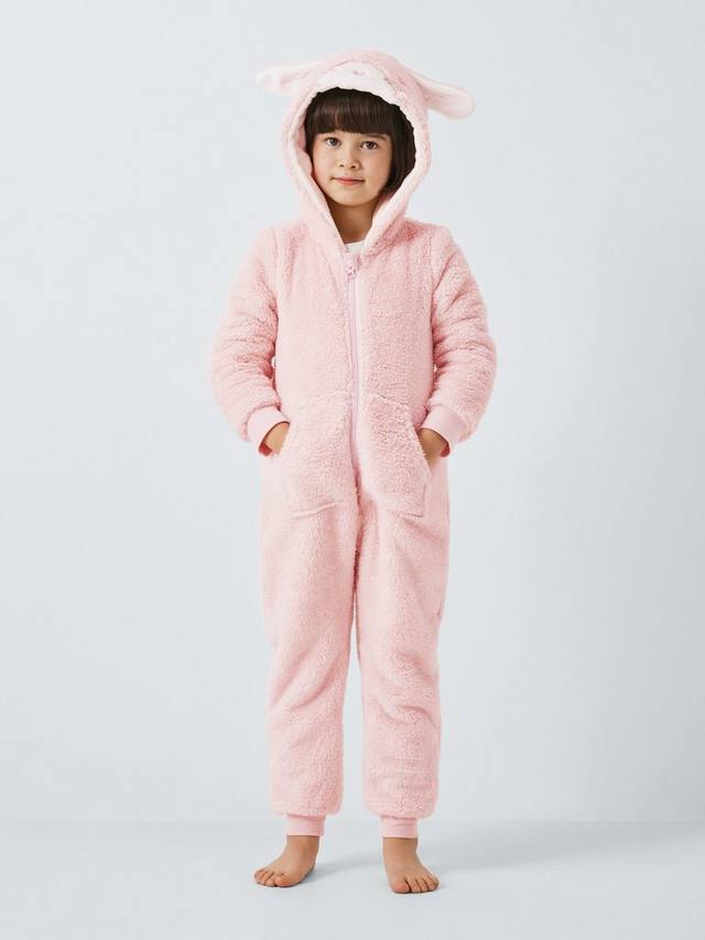 

Детский комбинезон Bunny John Lewis, Pink