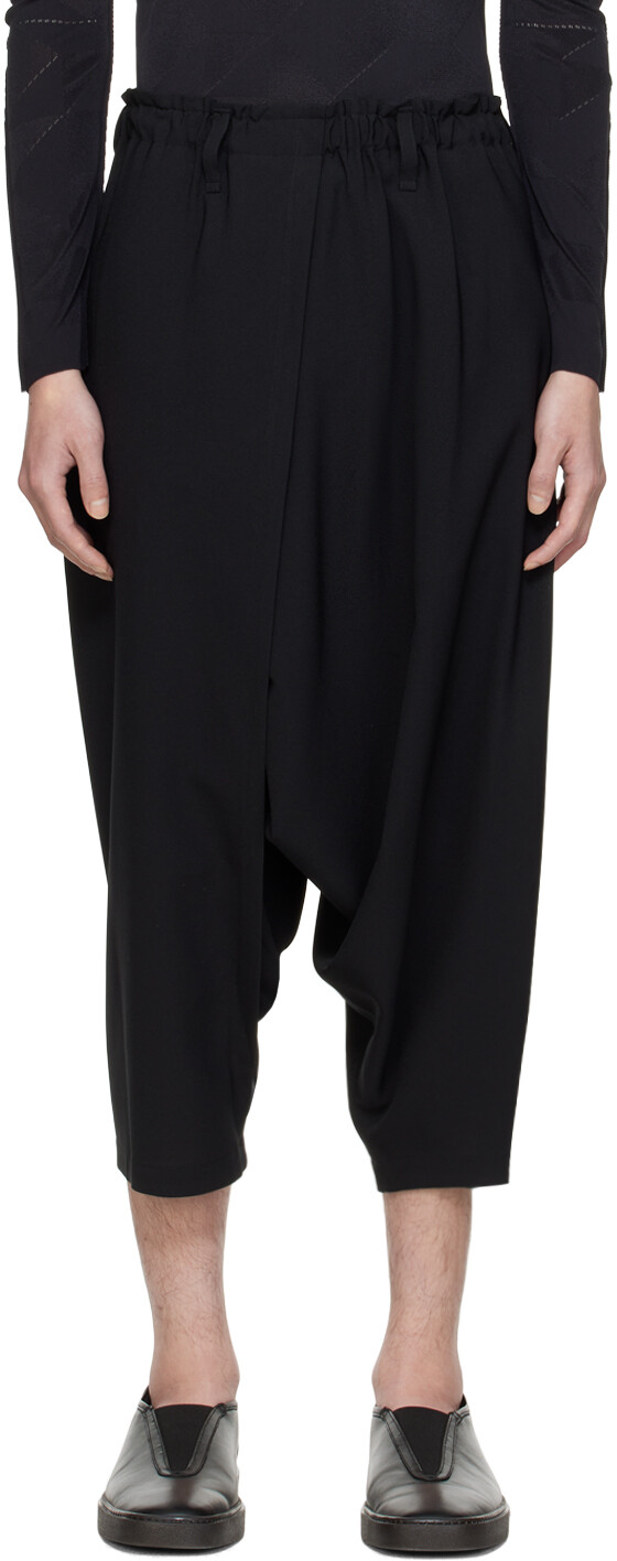 

Черные базовые брюки с бесшовным низом 132 5. Issey Miyake, цвет Black