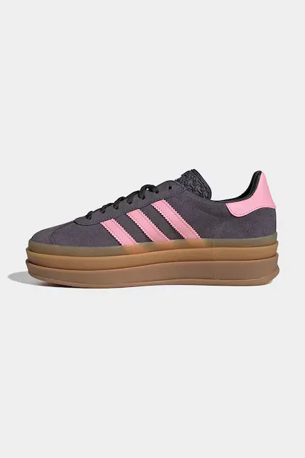 Кроссовки замшевые GAZELLE BOLD Adidas Originals, серый — фото 4
