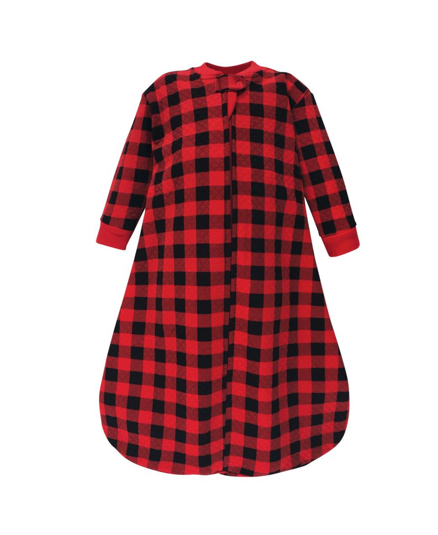 

Высококачественная стеганая футболка с длинными рукавами для комфортного сна и ношения Hudson Baby, Buffalo plaid