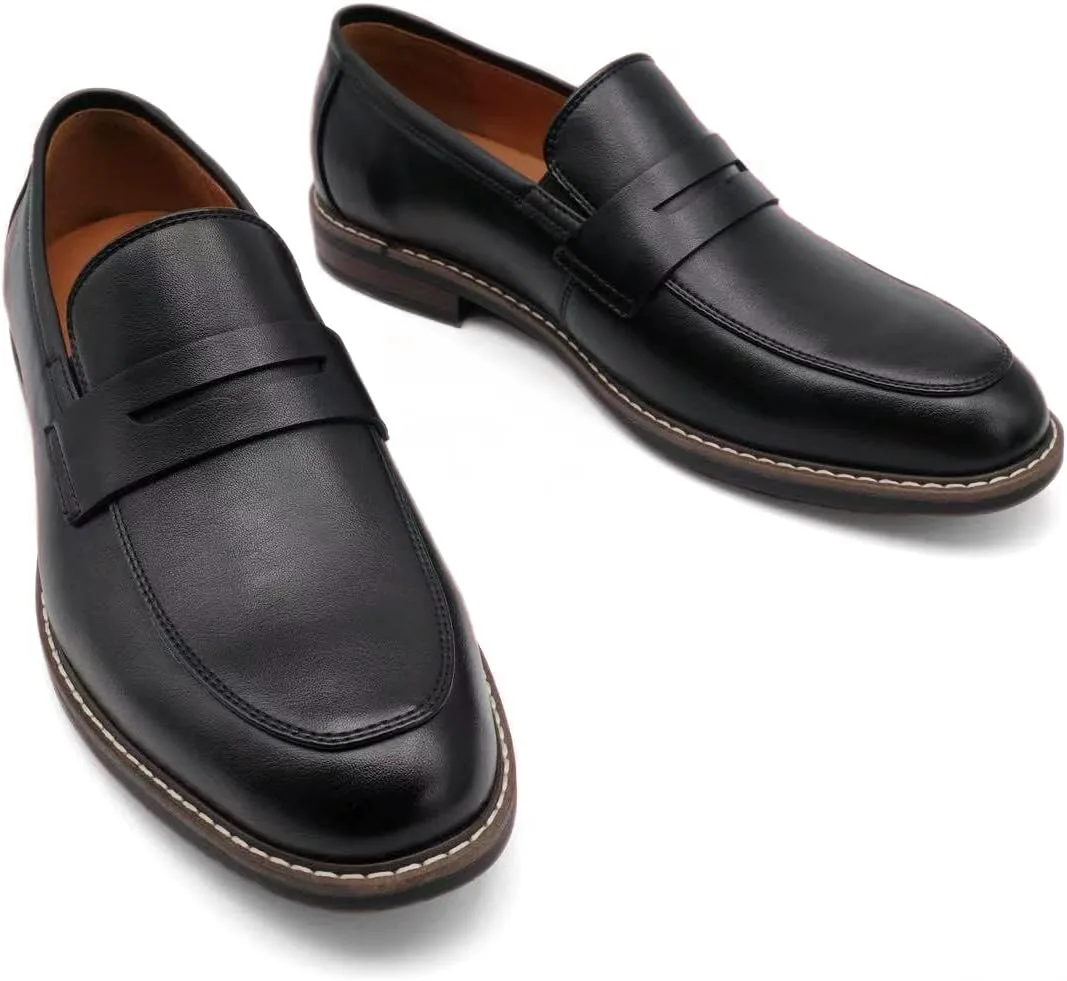 Лоферы Finishing & Sewing Men's Classic Moc-Toe Penny Loafers, черный — фото 2