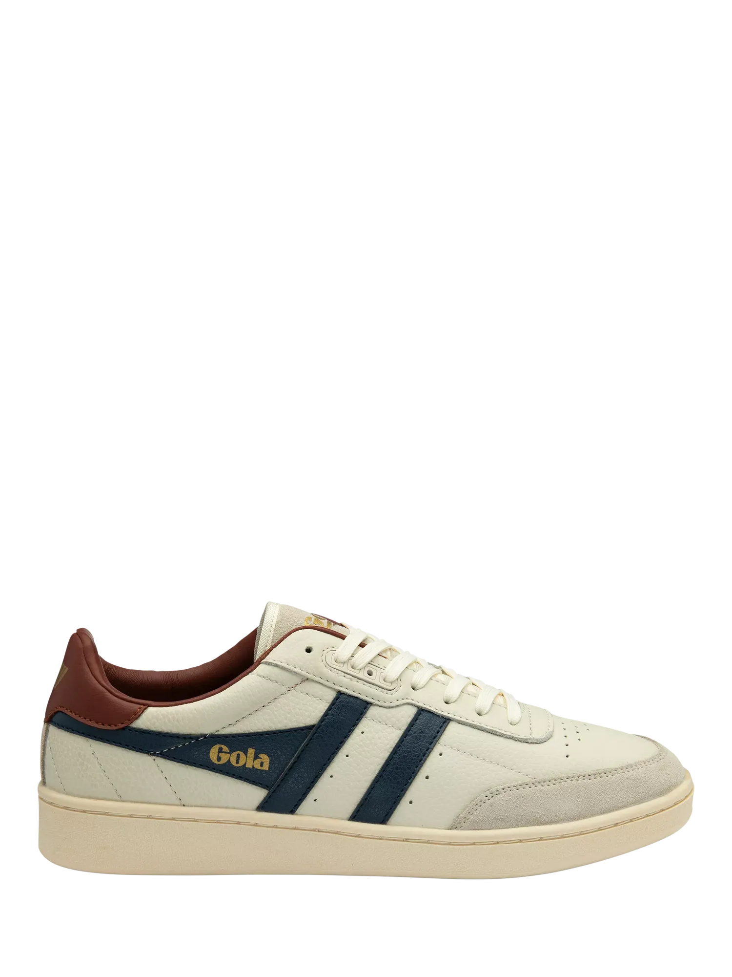 Кожаные кроссовки Contact Leather Trainers, цвет: белый/темно-синий/ржавый Gola