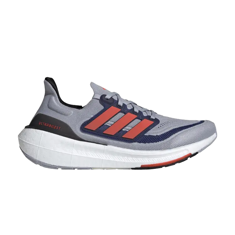 

Кроссовки adidas UltraBoost Light 'Halo Silver Solar Red', серый
