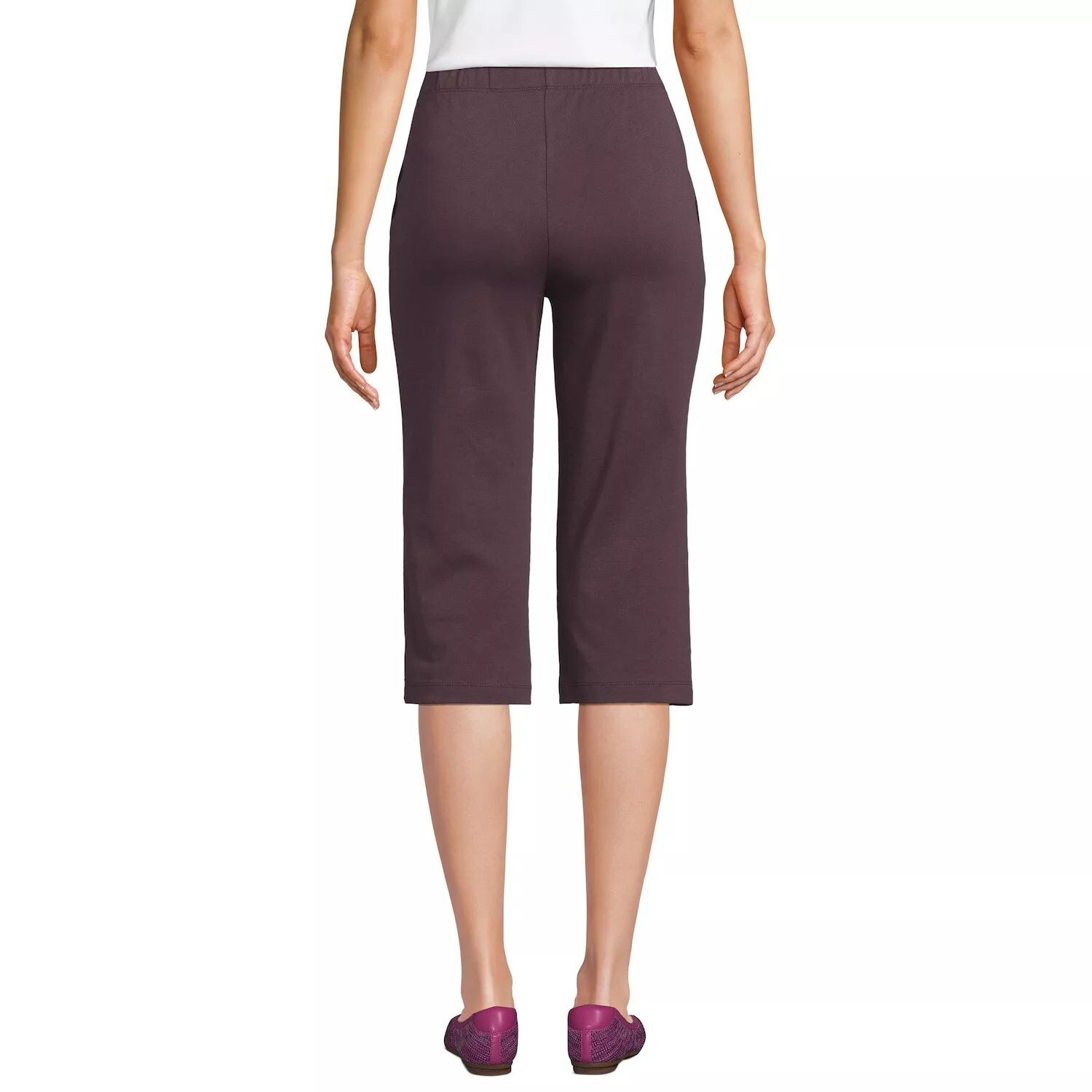 

Женские капри Lands End Sport с высокой талией без застежки Lands' End, синий