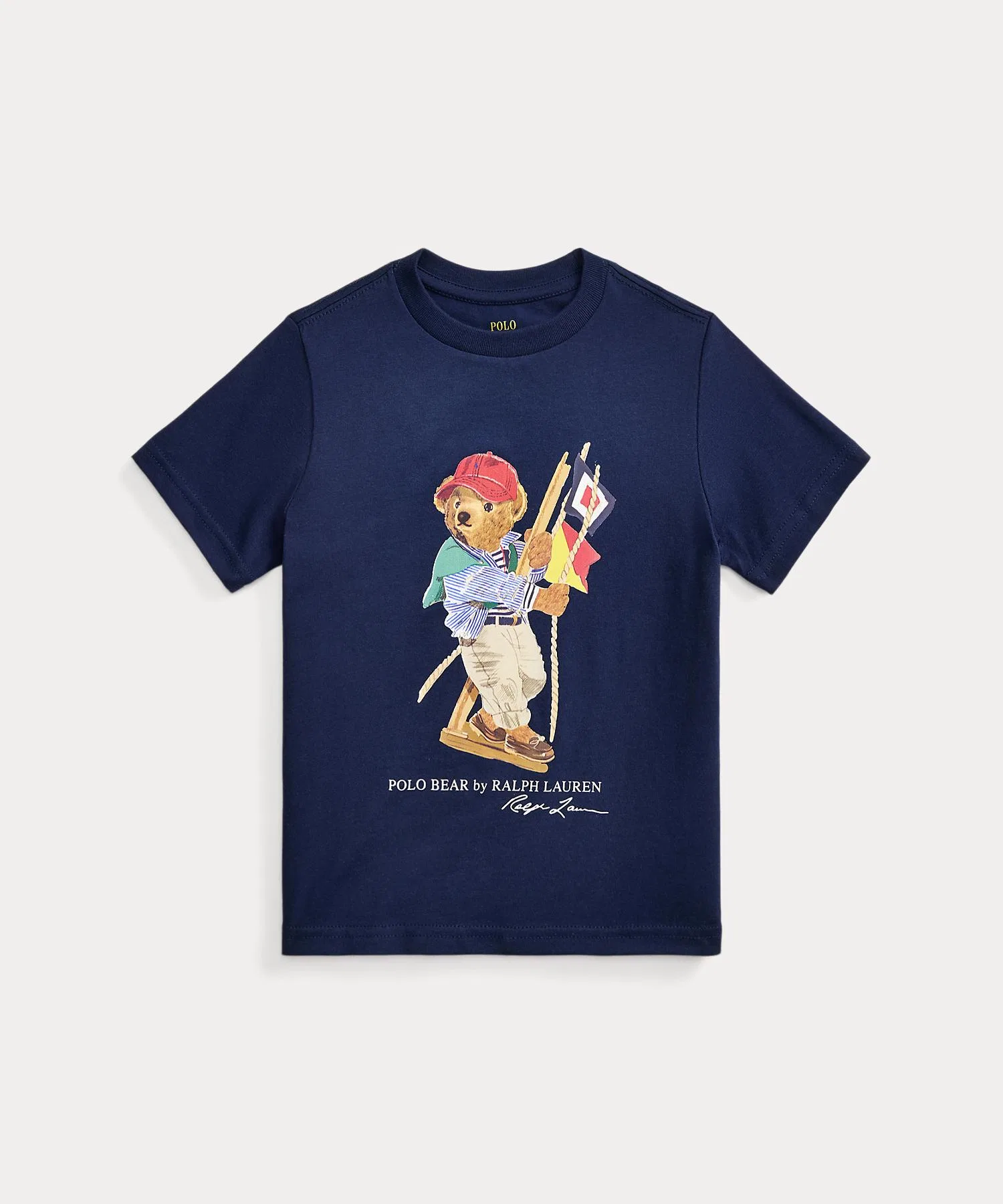 Детская футболка POLO RALPH LAUREN с коротким рукавом и принтом Polo Bear — фото 2