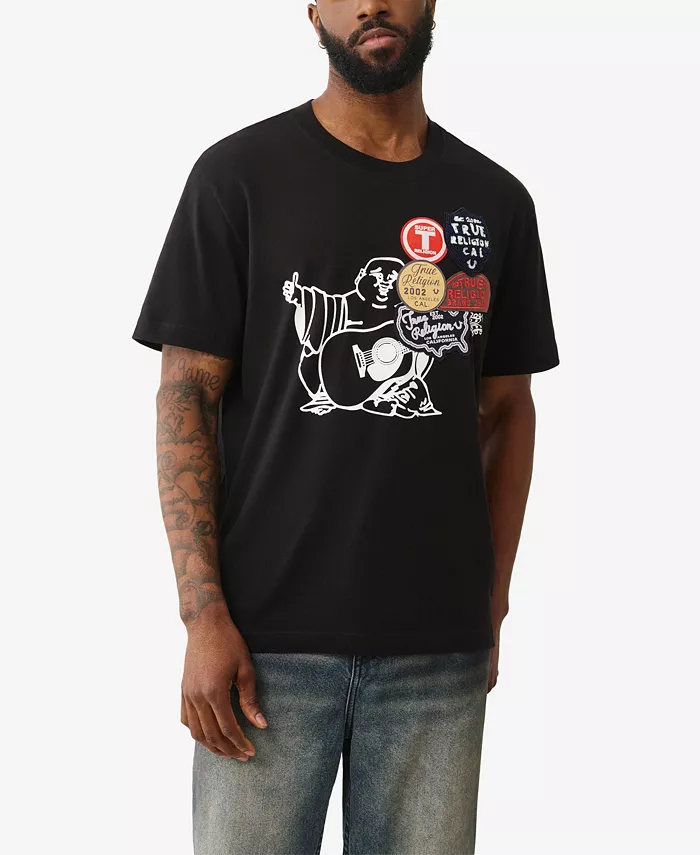 

Мужская футболка с коротким рукавом Patch Rinse True Religion, черный