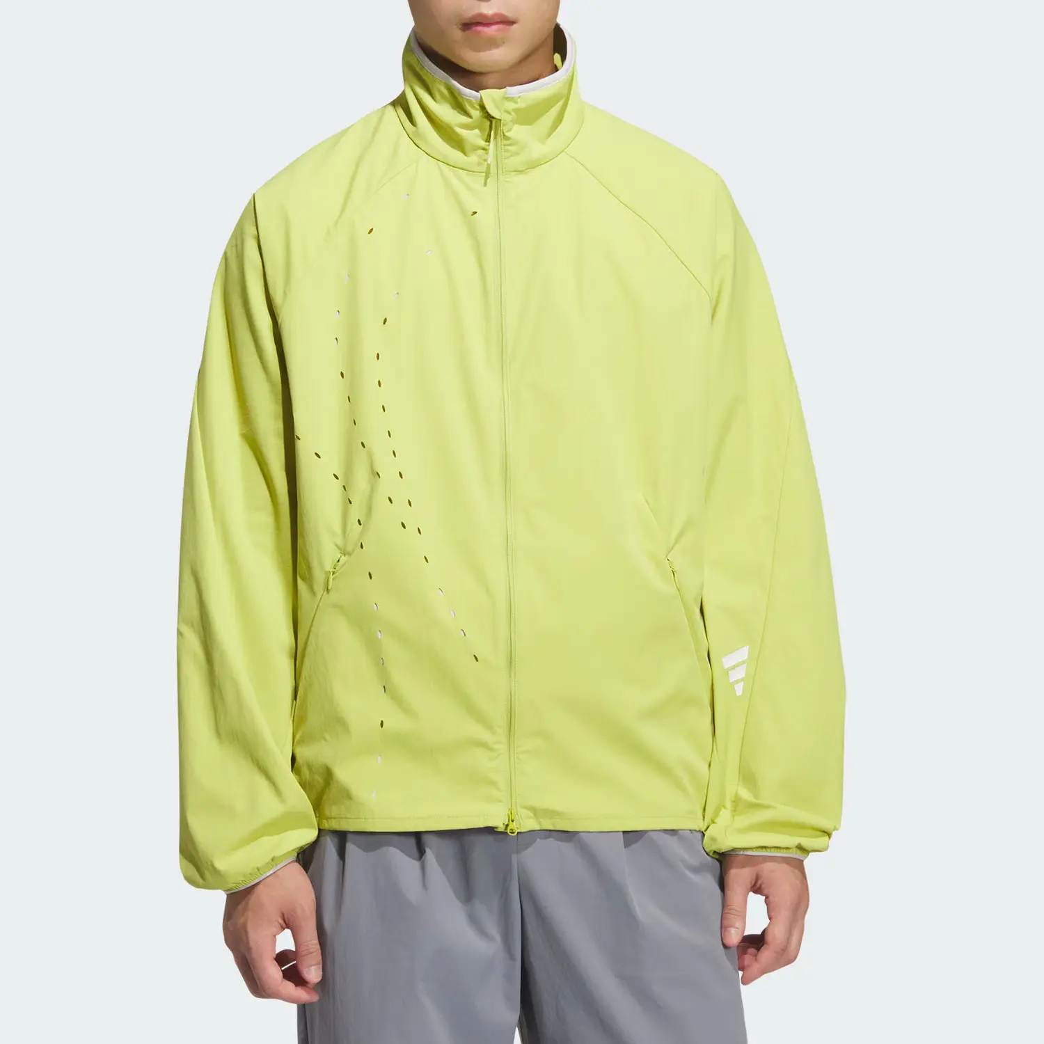 Adidas ФУТУР СТАЙЛ Тканая куртка, Soft Lime Green — фото 2