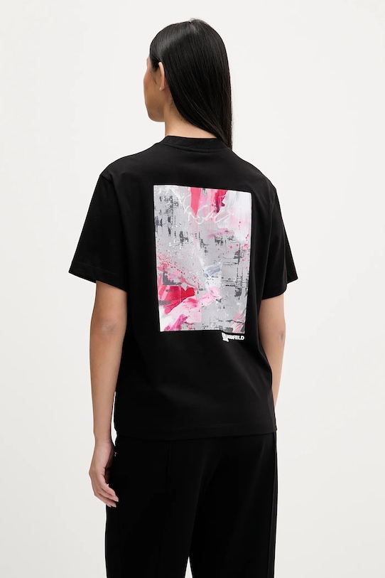 

Хлопковая футболка Karl Lagerfeld Jeans, черный