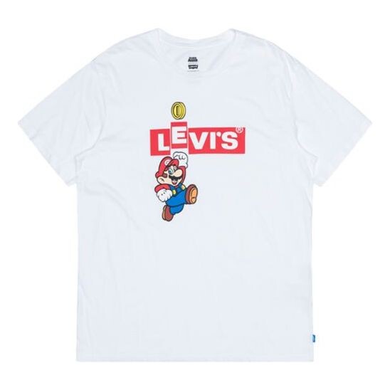 

Футболка Men's Levis x SUPER MARIO Crossover Printing Short Sleeve White, белый