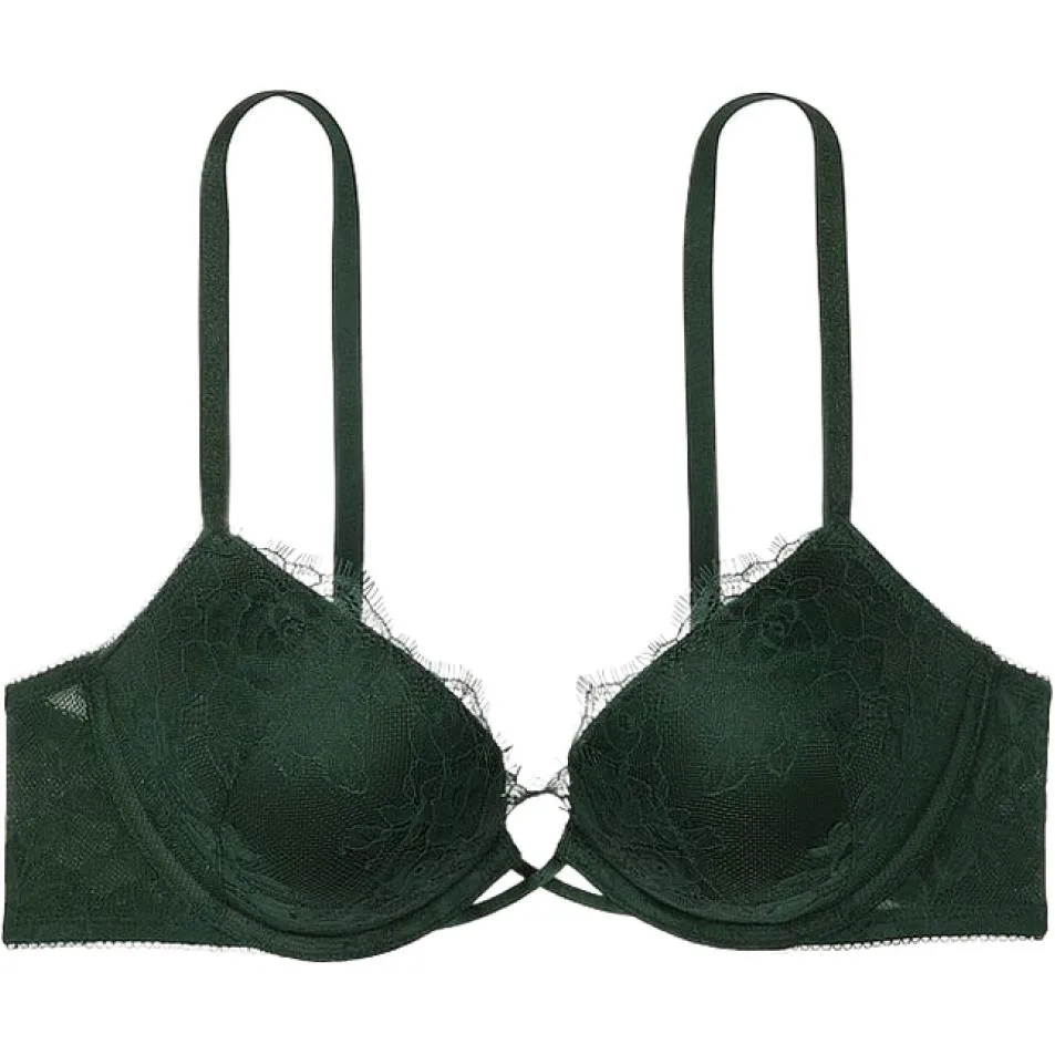Victoria's Secret Бюстгальтер 24 Big Show Collection VERY SEXY женский бархатный зеленый