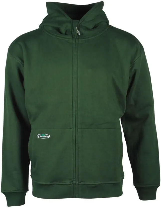 

Толстовка с капюшоном Arborwear Double-Thick Full Zip для мужчин — утепленная флисовая модель с внутренними карманами и карманами-кенгуру