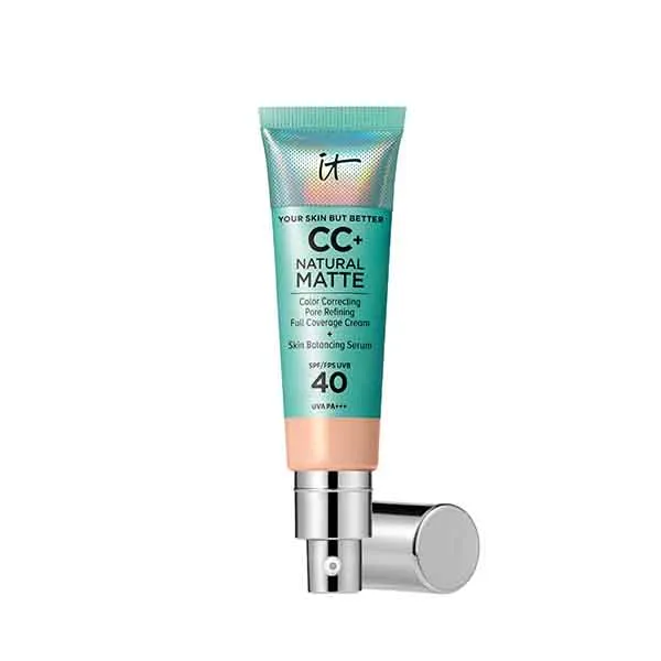 

Матовая кремовая основа под макияж CC+ Natural Matte SPF 40 It Cosmetics, цвет fair light