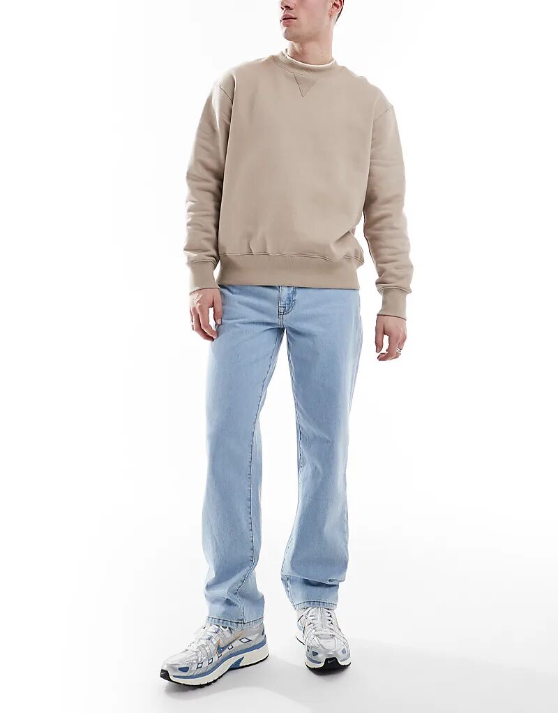 

Прямые джинсы светло-голубого цвета ASOS DESIGN