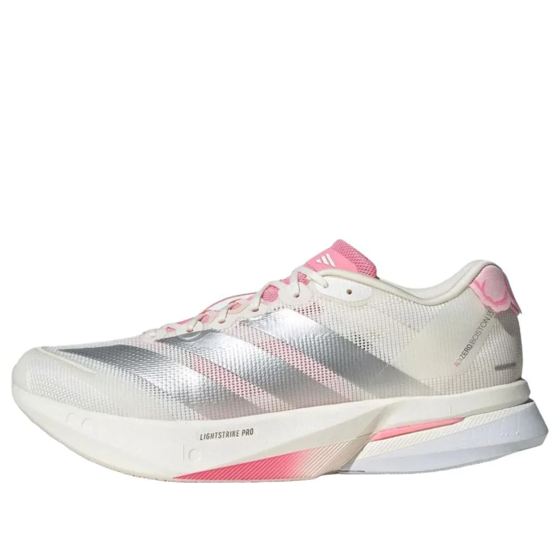 Кроссовки Adidas Adizero Boston 13 'White Silver Metallic Bliss Pink'
