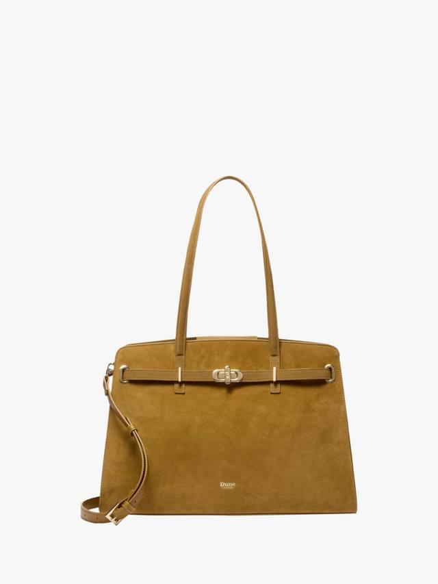 

Сумка через плечо из замши Dune London, Mid Brown