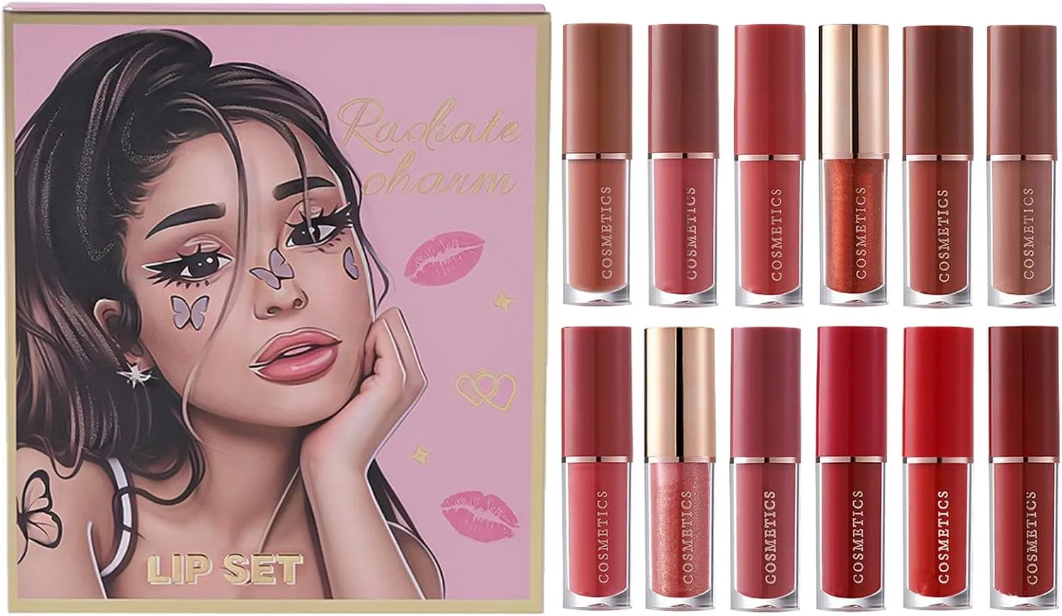 Набор матовых жидких помад Velvet Matte 12 шт, нюдовые оттенки
