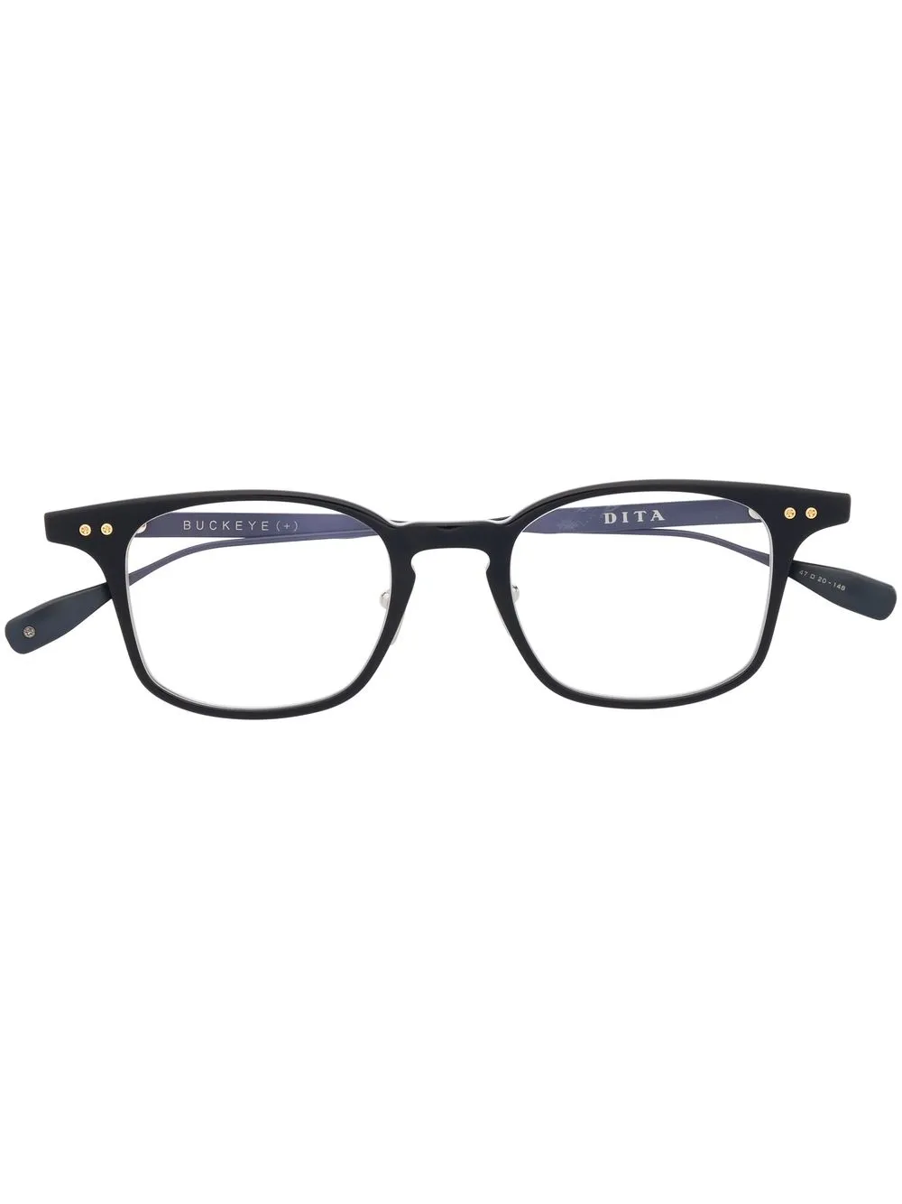 

Очки в прямоугольной оправе Dita Eyewear, синий