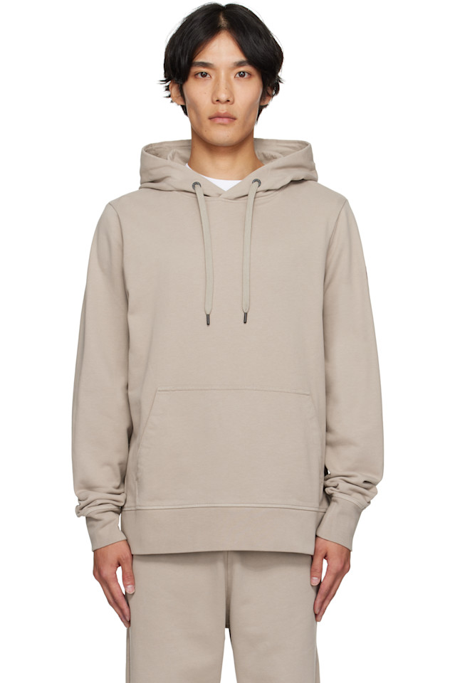 

Canada Goose Худи с логотипом на рукаве серого цвета