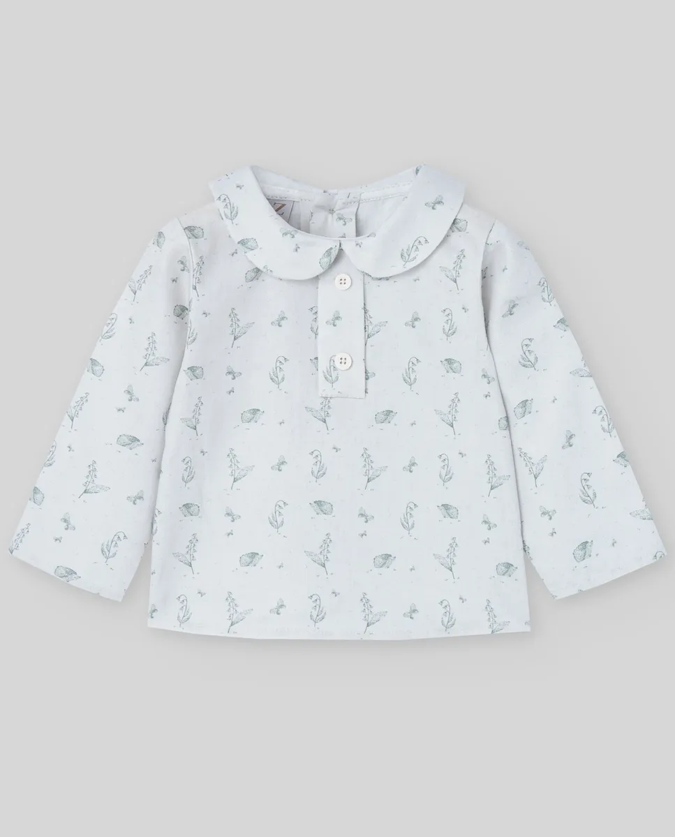 

Детская блузка с принтом из коллекции Camino PAZ Rodríguez, белый