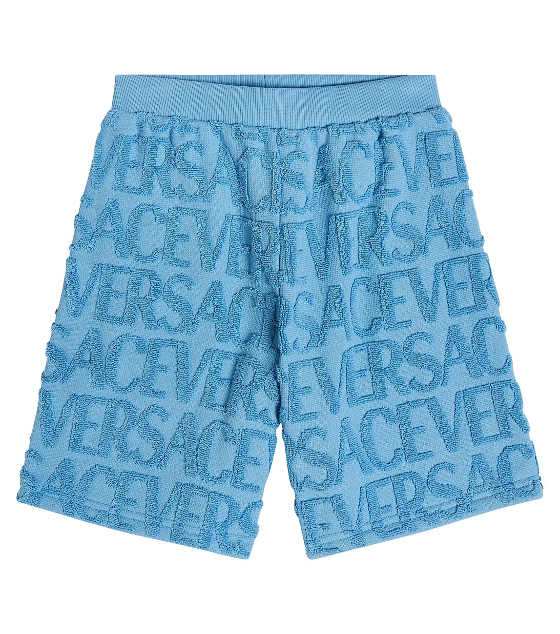 

Хлопковые шорты с логотипом Versace, синий