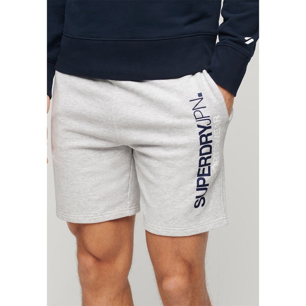 

Шорты Superdry Sportswear Logo Loose Sweat, серый