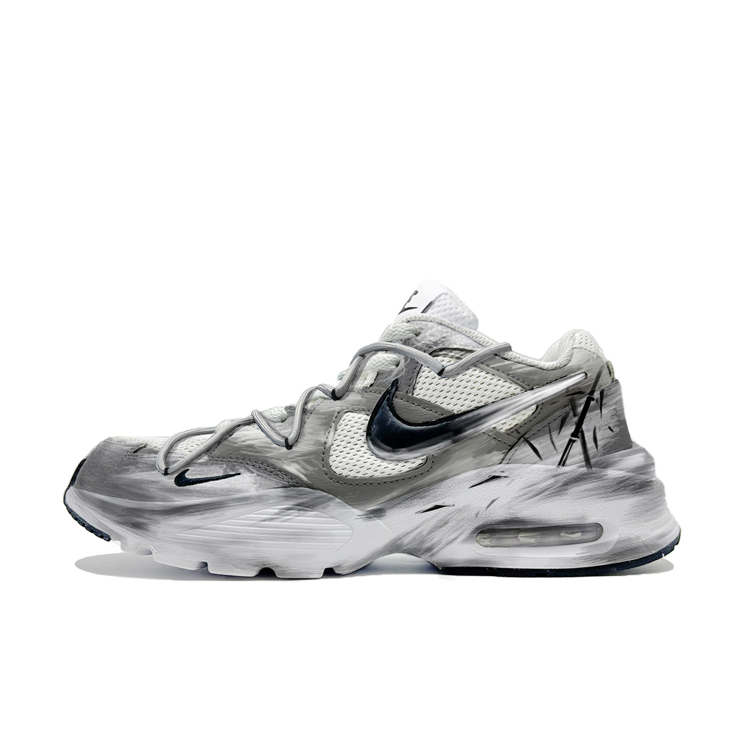 

Кроссовки Air Max Fusion Anti Slip с защитой от износа, повседневные, для бега по городу, серые, для мужчин Nike, Slate Gray